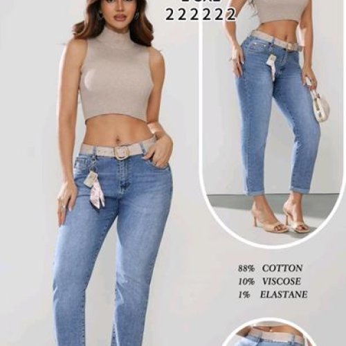 Джинсы Jeans Club (L-5XL) M1085 blue (деми) Jeans Club M1085 blue