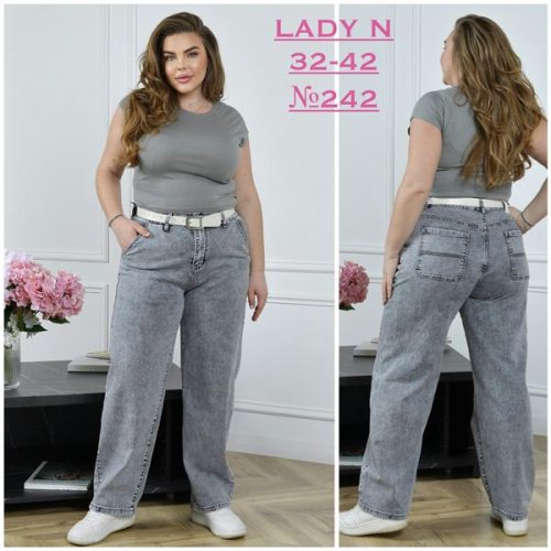 Джинсы Jeans Club (32-42) 242 l.grey (деми) Jeans Club 242 l.grey