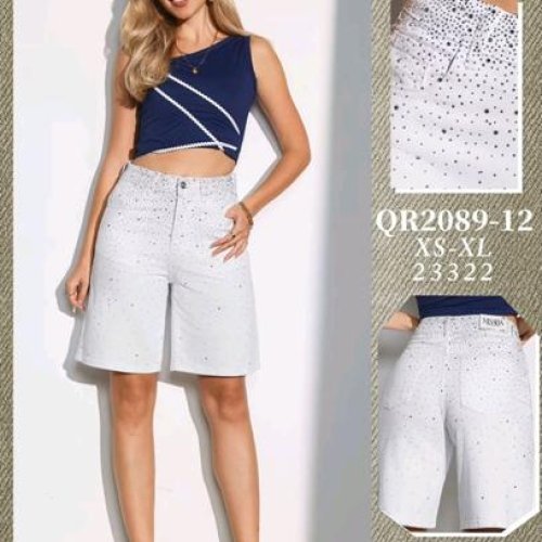 Шорты Jeans Club (XS-XL) QR2089-12 white (лето) Jeans Club QR2089-12 white