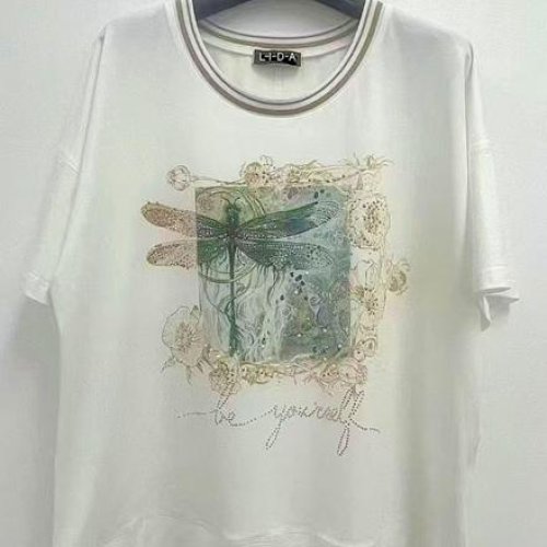 Футболка LIDA (52-62) 3710 white-pink (лето) LIDA 3710 white-pink