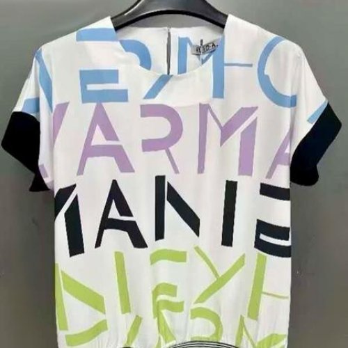 Футболка LIDA (52-62) 9716 white-purple (лето) LIDA 9716 white-purple