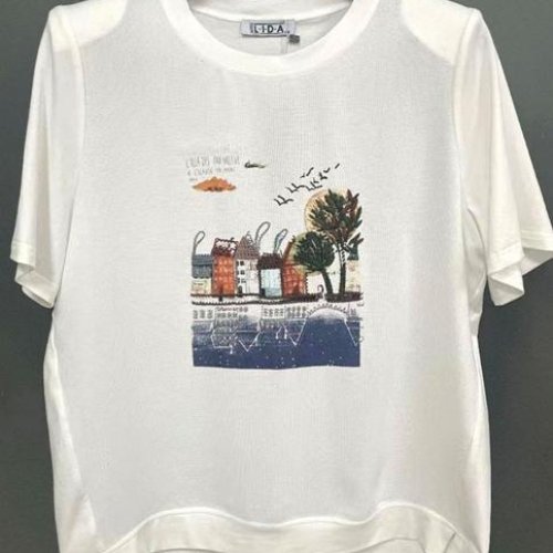 Футболка LIDA (52-62) 2770 white (лето) LIDA 2770 white