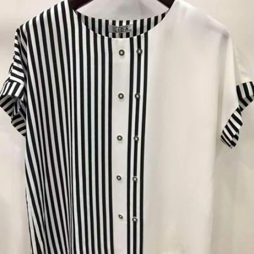 Футболка LIDA (52-62) 2701 white-black (лето) LIDA 2701 white-black