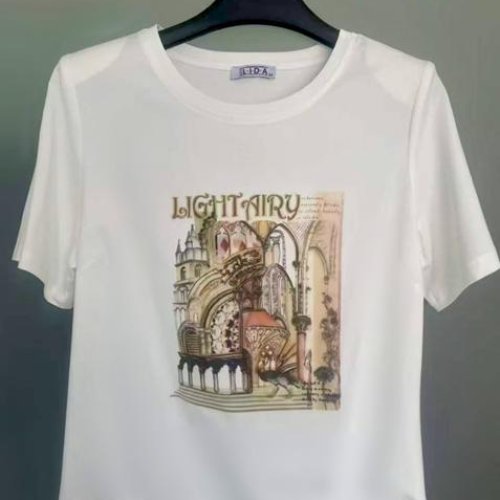 Футболка LIDA (52-62) 9451-2 white (лето) LIDA 9451-2 white