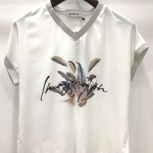 Футболка LIDA (52-62) 1725 white (лето) LIDA 1725 white