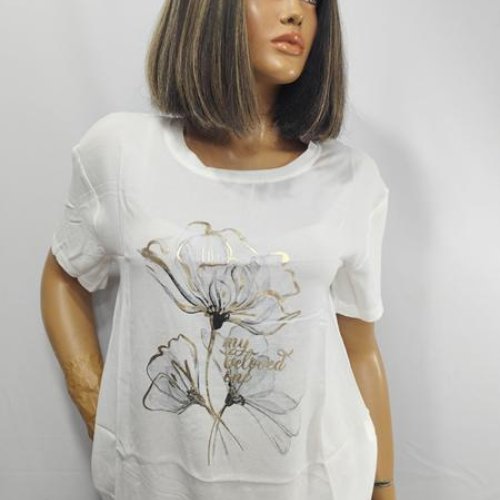 Футболка LIDA (50-60) 2806-1 white (лето) LIDA 2806-1 white