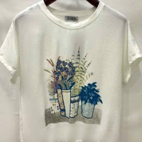 Футболка LIDA (52-62) 2271 white (лето) LIDA 2271 white