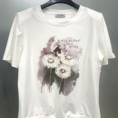 Футболка LIDA (52-62) 2457 white (лето) LIDA 2457 white