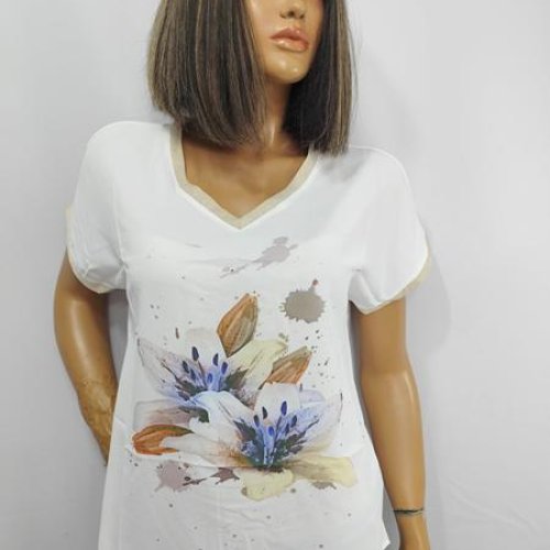 Футболка LIDA (52-62) 3789 white (лето) LIDA 3789 white