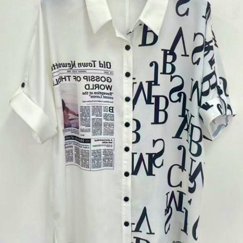 Рубашка LIDA (52-62) 5034 white (лето) LIDA 5034 white