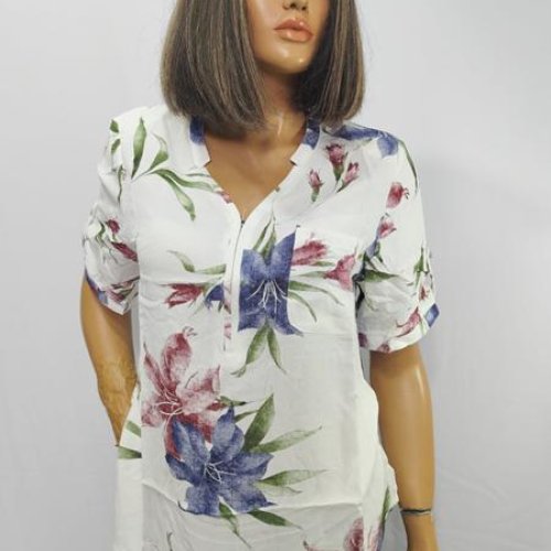 Футболка LIDA (52-62) 2598-1 white-blue (лето) LIDA 2598-1 white-blue