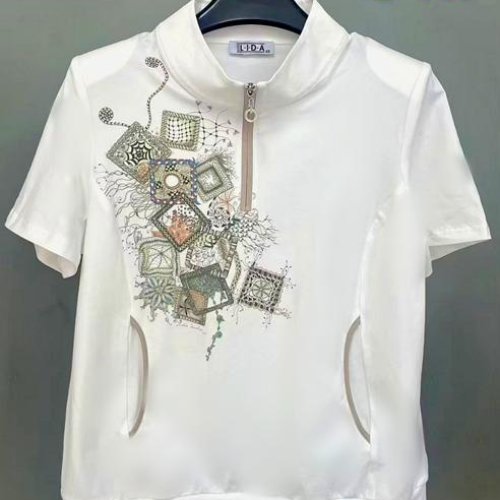 Футболка LIDA (52-62) 0417 white (лето) LIDA 0417 white