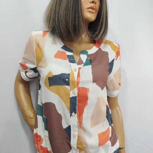 Рубашка LIDA (52-62) 5078 white-brown (лето) LIDA 5078 white-brown