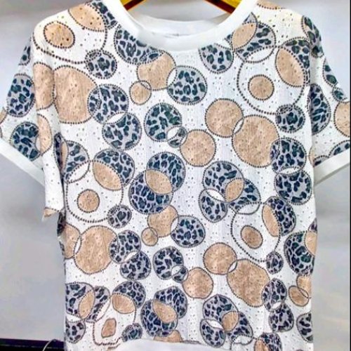 Футболка LIDA (52-62) 2706-2 white-beige (лето) LIDA 2706-2 white-beige