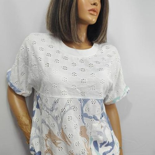 Футболка LIDA (52-62) 5068 white (лето) LIDA 5068 white