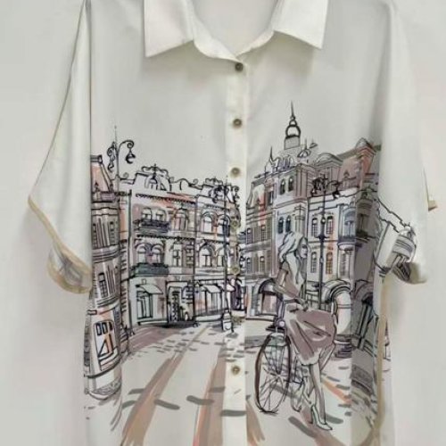 Рубашка LIDA (52-62) 6412 white (лето) LIDA 6412 white