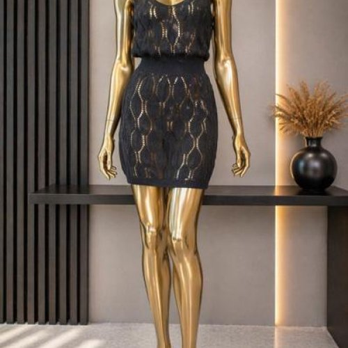 Платье Sun&Sea (one size) 1-299 black (лето) Sun&Sea 1-299 black