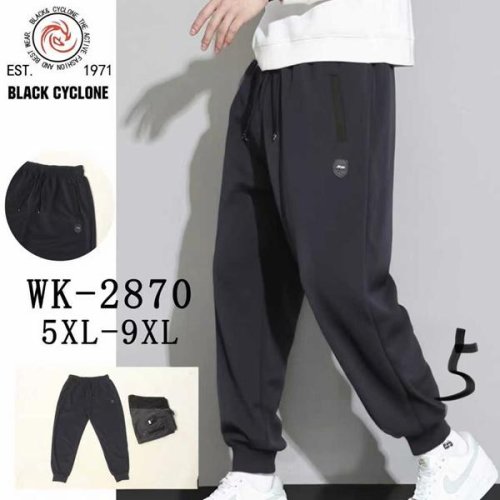 Штаны спорт Giang (5XL-9XL) 2870 black (деми) Giang 2870 black