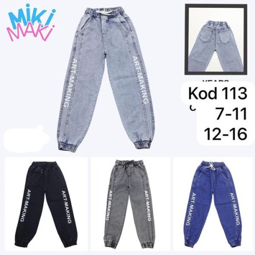 Джинсы Miki Maki (7-11) 113 black (деми) Miki Maki 113 black