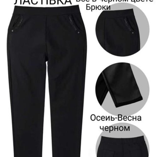 Штаны Redoor (2XL-4XL) A2091-4 black (деми) Redoor A2091-4 black