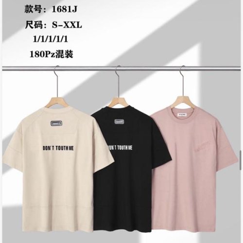 Футболка Ale-Ate (S-2XL) 1681J black (лето) Ale-Ate 1681J black