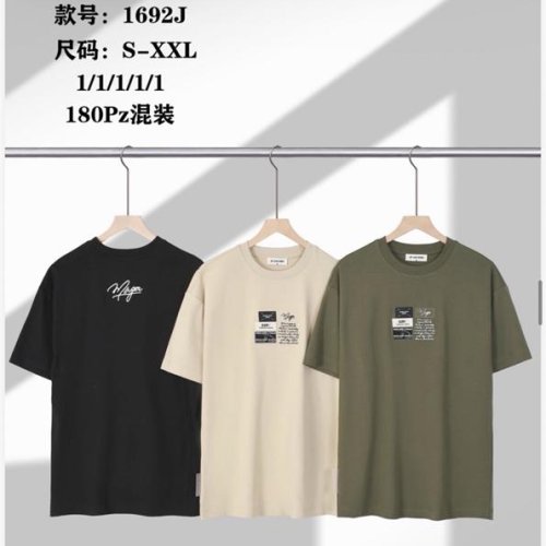 Футболка Ale-Ate (S-2XL) 1692J black (лето) Ale-Ate 1692J black