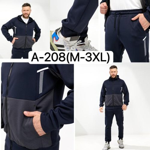 Костюм спорт Ale-Ate (M-3XL) A208 navy (деми) Ale-Ate A208 navy