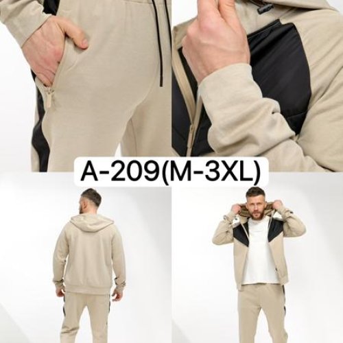 Костюм спорт Ale-Ate (M-3XL) A209-0 beige (деми) Ale-Ate A209-0 beige