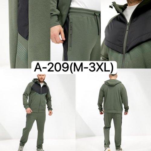 Костюм спорт Ale-Ate (M-3XL) A212 khaki (деми) Ale-Ate A212 khaki
