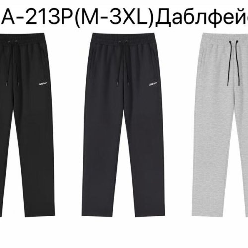Штаны спорт Ale-Ate (M-3XL) A213P l.grey (деми) Ale-Ate A213P l.grey