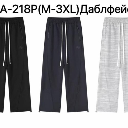 Штаны спорт Ale-Ate (M-3XL) A218P d.grey (деми) Ale-Ate A218P d.grey