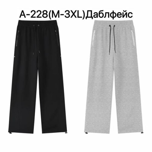 Штаны спорт Ale-Ate (M-3XL) A228 black (деми) Ale-Ate A228 black