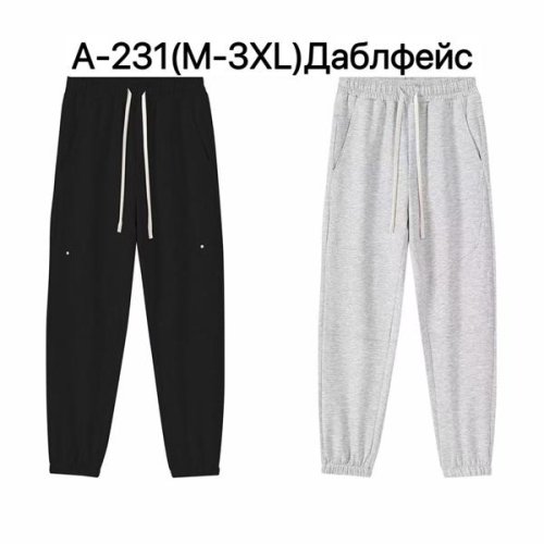 Штаны спорт Ale-Ate (M-3XL) A231 grey (деми) Ale-Ate A231 grey