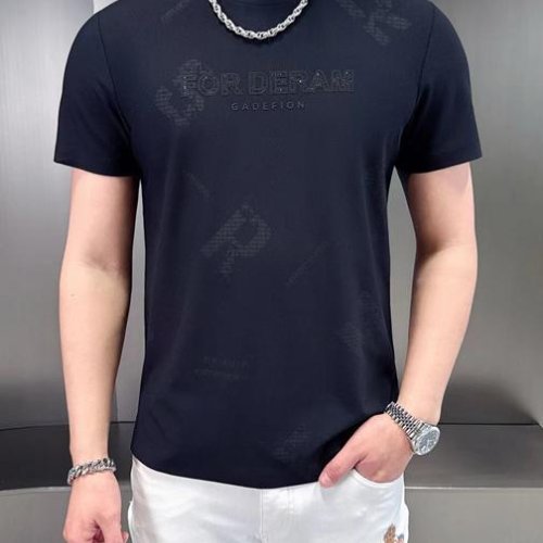 Футболка F.T.H (L-4XL) F1339 navy (лето) F.T.H F1339 navy