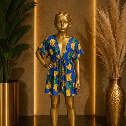 Халат Sun&Sea (120-160) A7122 blue (лето) Sun&Sea A7122 blue