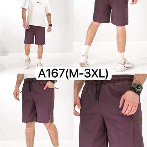 Шорты LiOpt (M-3XL) A167 wine (лето) LiOpt A167 wine