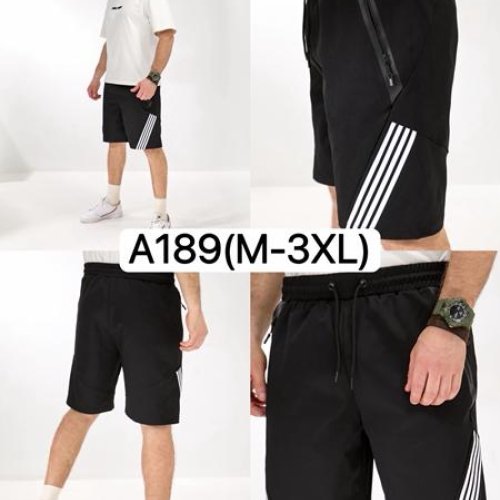 Шорты LiOpt (M-3XL) A189 black (лето) LiOpt A189 black