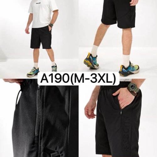 Шорты LiOpt (M-3XL) A190 black (лето) LiOpt A190 black