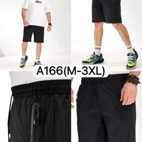 Шорты LiOpt (M-3XL) A166 black (лето) LiOpt A166 black