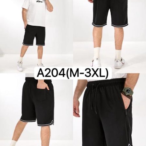 Шорты LiOpt (M-3XL) A204 black (лето) LiOpt A204 black