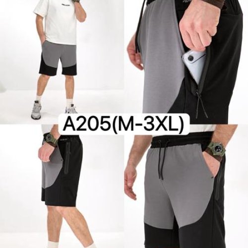 Шорты LiOpt (M-3XL) A205 black (лето) LiOpt A205 black