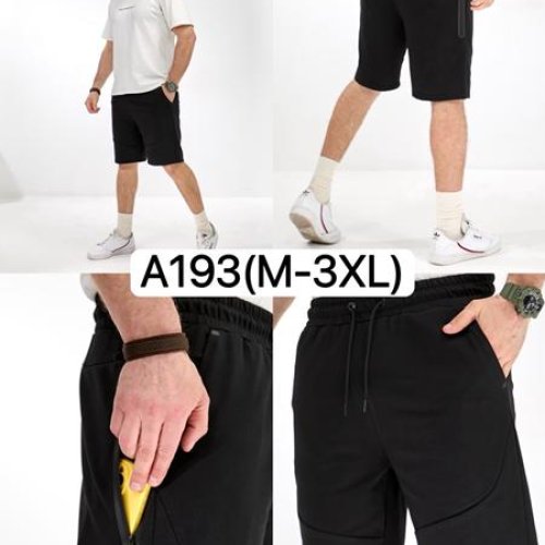 Шорты LiOpt (M-3XL) A193 black (лето) LiOpt A193 black