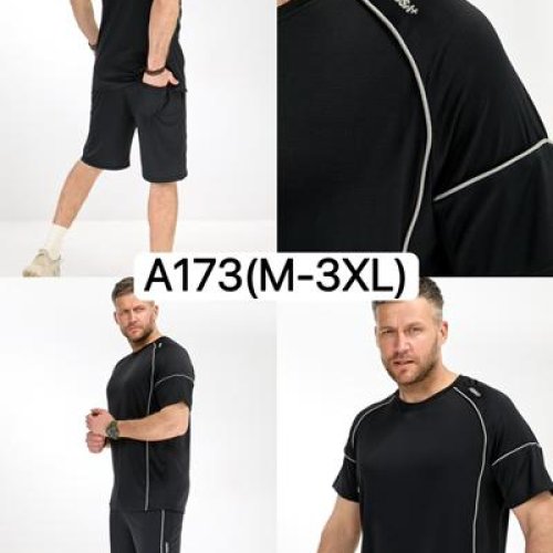 Костюм LiOpt (M-3XL) A173 black (лето) LiOpt A173 black