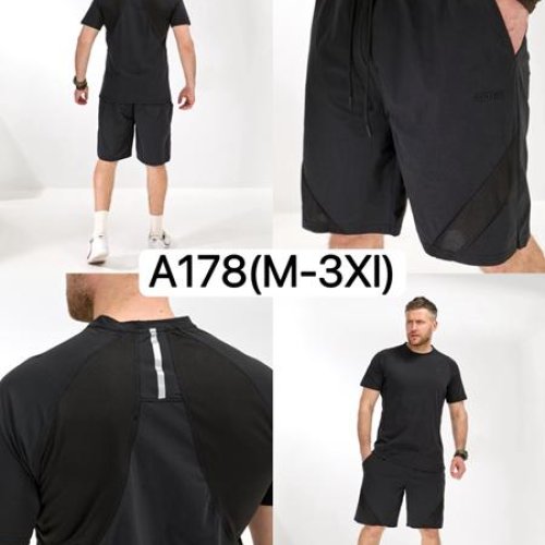 Костюм LiOpt (M-3XL) A178 black (лето) LiOpt A178 black