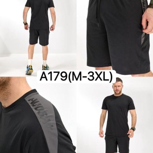 Костюм LiOpt (M-3XL) A179 black (лето) LiOpt A179 black