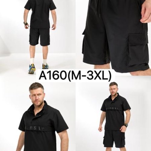 Костюм LiOpt (M-3XL) A160 black (лето) LiOpt A160 black