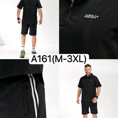 Костюм LiOpt (M-3XL) A161 black (лето) LiOpt A161 black