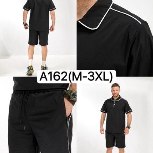 Костюм LiOpt (M-3XL) A162 black (лето) LiOpt A162 black