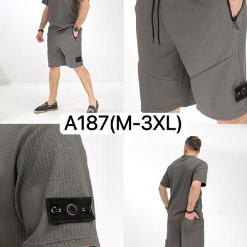 Костюм LiOpt (M-3XL) A187 grey (лето) LiOpt A187 grey