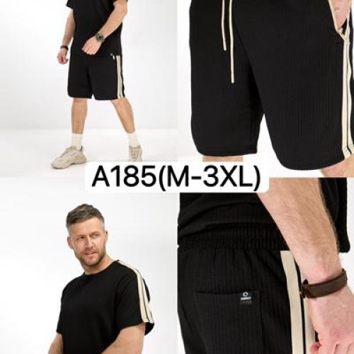 Костюм LiOpt (M-3XL) A185 black (лето) LiOpt A185 black